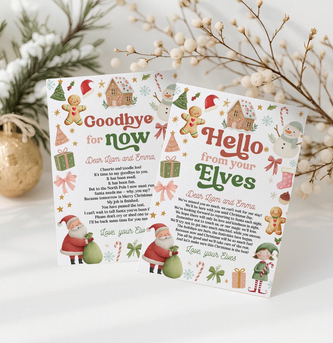 Editable Elf Kit Welcome Elf Letter Goodbye Elf Letter Elf Kits Elf ...