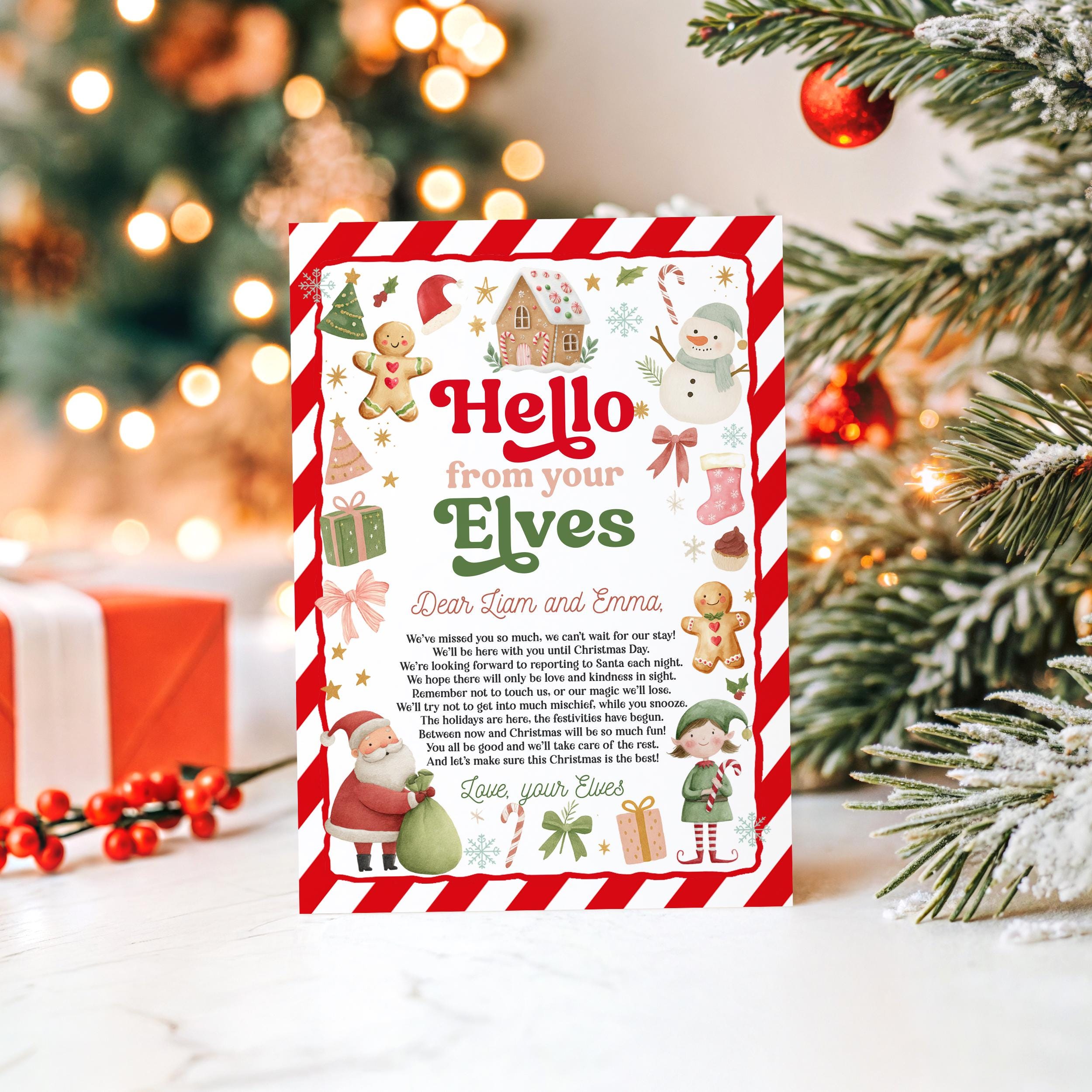 Editable Elf Kit Welcome Elf Letter Goodbye Elf Letter Elf Kits Elf ...