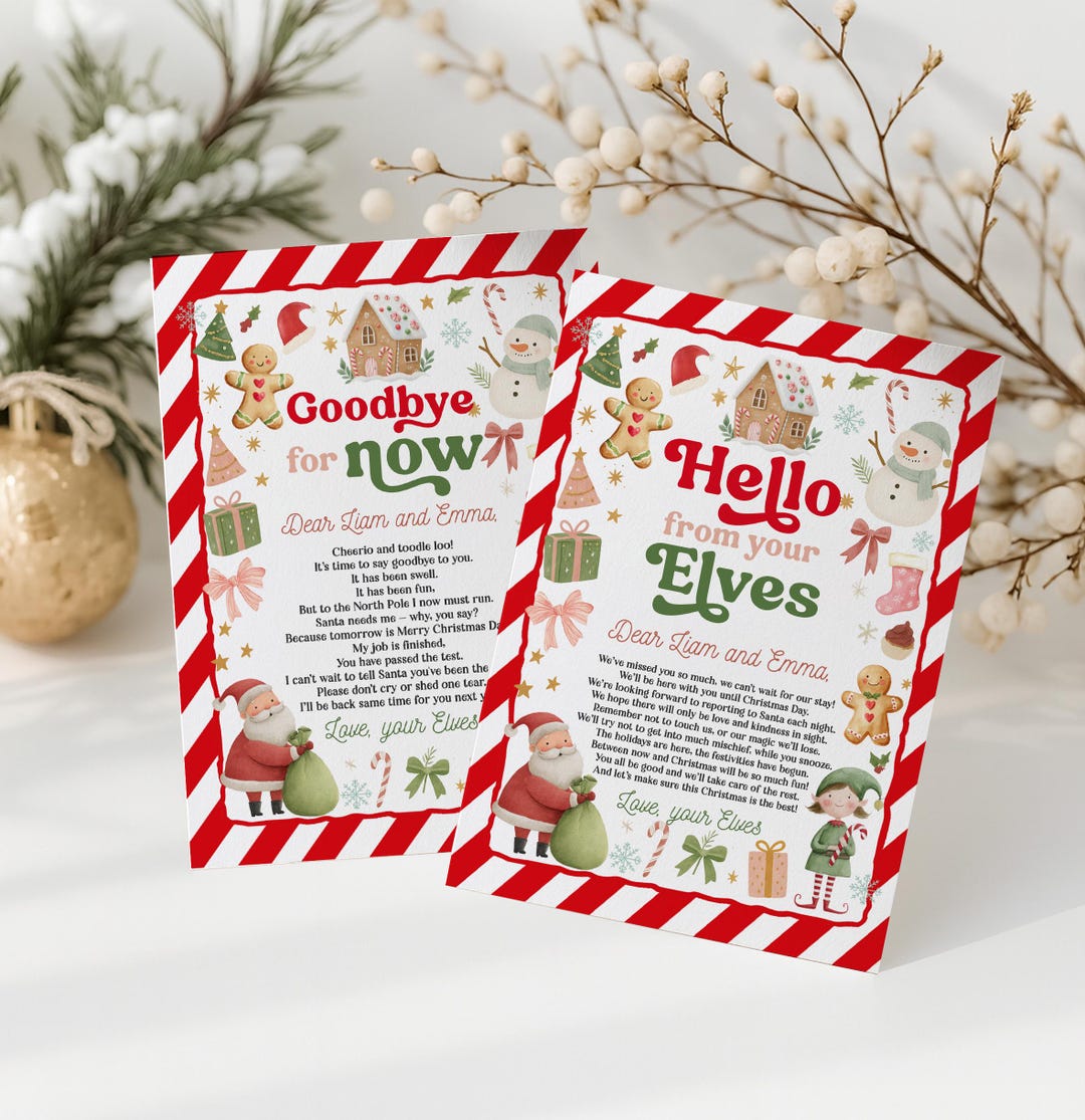 Editable Elf Kit Welcome Elf Letter Goodbye Elf Letter Elf Kits Elf ...