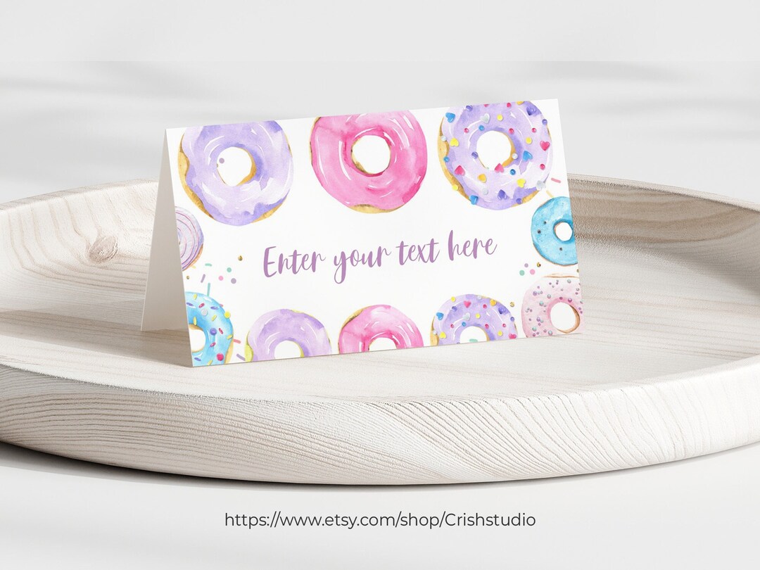 Donut Grow up Birthday Food Labels Donut Birthday Editable Donut ...