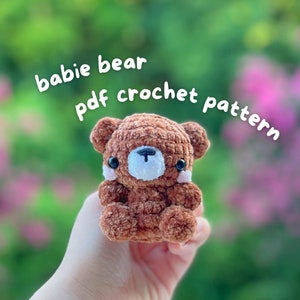 babie bear crochet pdf crochet pattern amigurumi teddy bear instructions