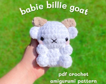 babie billie goat crochet pdf crochet pattern amigurumi kawaii plushie instructions