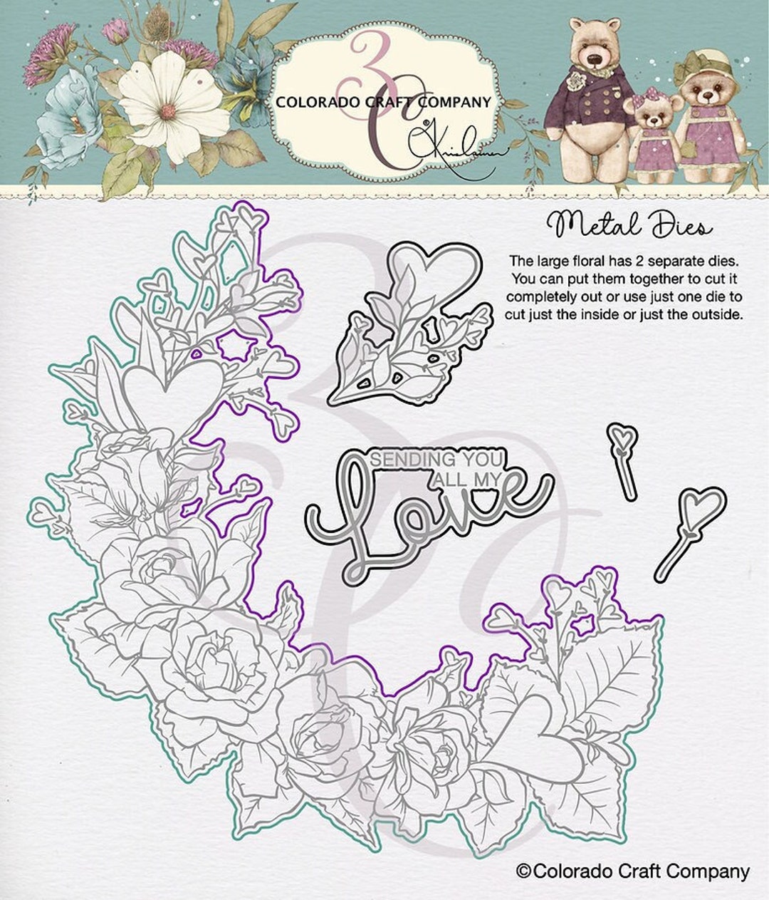 KL613-D Kris Lauren Best Friends Forever Dies by Colorado Craft Company ...