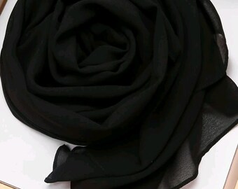 Navy Shimmer Jersey Hijab main image 1