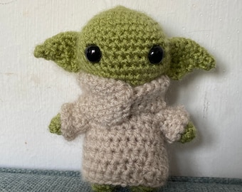 Crochet miniature Grogu (the child)