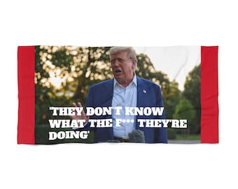 Donald Trump Beach Towel: 'What the F*ck' Novelty Gag Gift