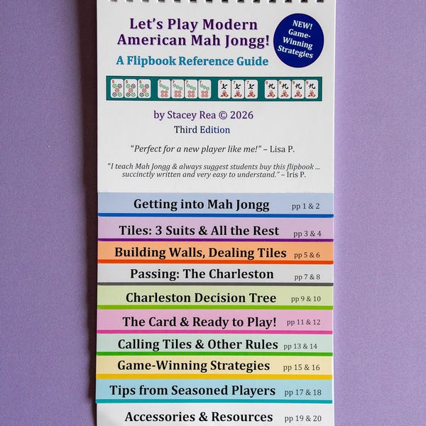 Let’s Play Modern American Mah  Jongg! A Flipbook Reference Guide (2026 3rd Edition)