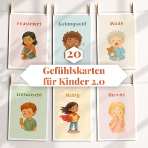 Cartões de Sentimentos Crianças Emoções Sentimentos Cartões de Aprendizagem Pré-Escola Creche Atenção Plena Comunicação Empatia Autorregulação Download em PDF