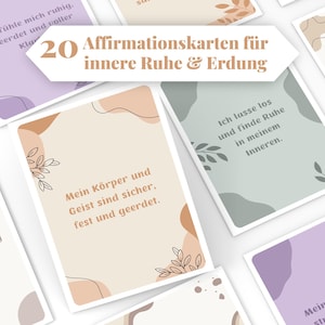 Cartes d'affirmation, amour de soi, cartes de pleine conscience imprimables, téléchargement numérique, soins personnels, pensées positives, mantra, idée cadeau