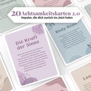 Carte di consapevolezza, download digitale di carte di cura di sé, set di carte di mantra per pensieri positivi, idea regalo per la motivazione all'amore per se stessi, stampabili