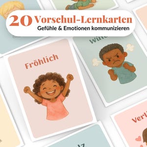 Gevoelskaarten Kinderen Emoties Gevoelens Leerkaarten Peuterschool Kinderdagverblijf Mindfulness Communicatie Empathie Zelfregulatie PDF Download