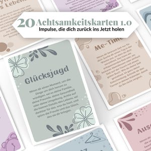 Cartes de pleine conscience, soins personnels, téléchargement numérique, ensemble de cartes de mantras, pensées positives, amour de soi, motivation, idée cadeau imprimable