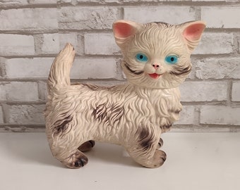 Vintage Squeak Rubber Toy, Vintage Toy, Dog Cat head move by Viotsal