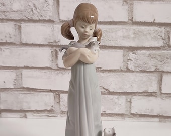 Lladro “Don’t forget about me”Figurine with cats