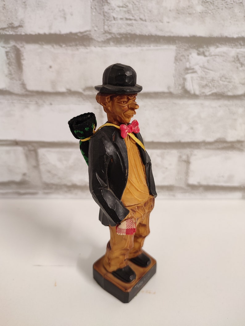 Anri Hand Carved Wood Small Africa American Man Vintage Figure Figurine ...