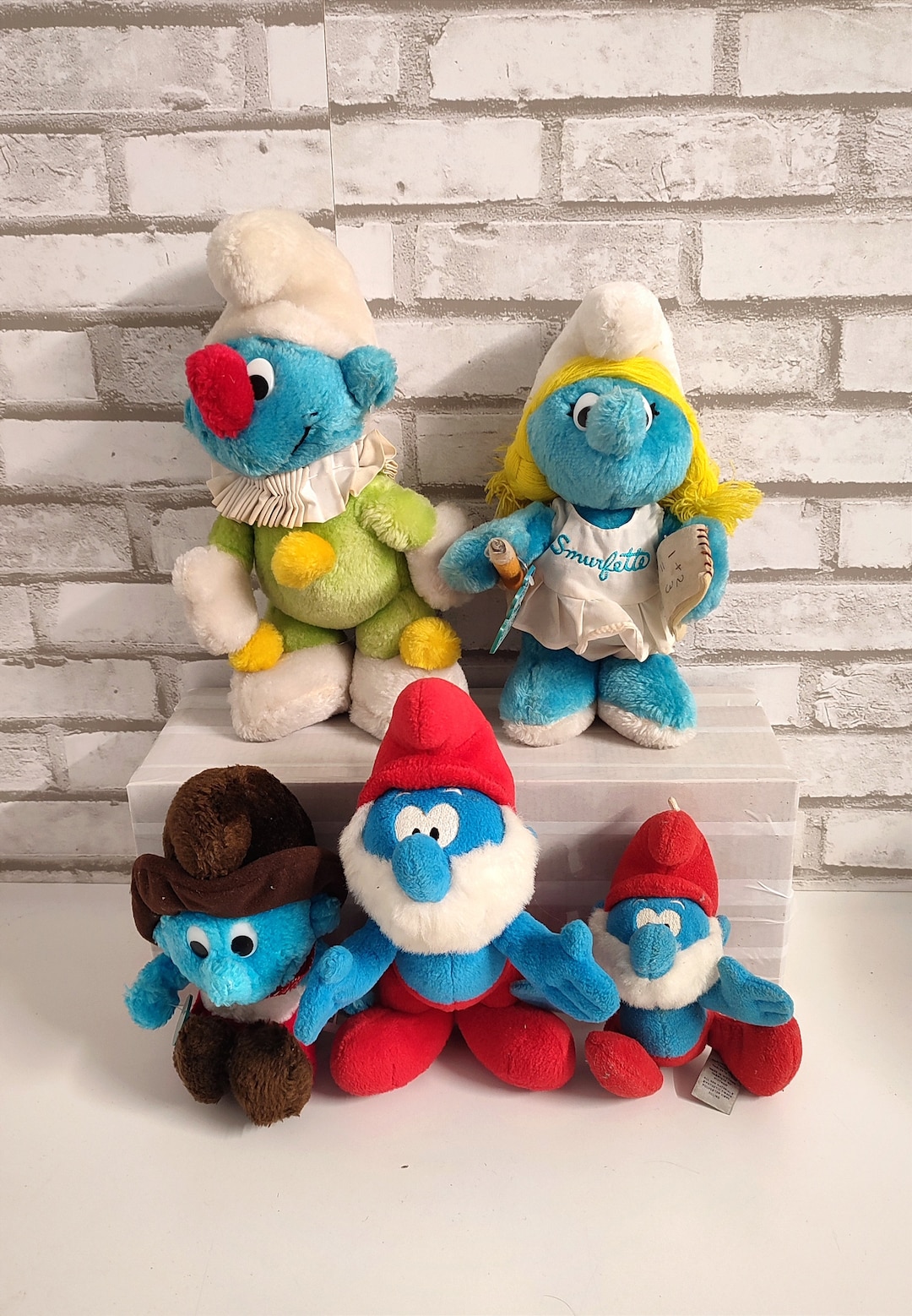 Smurf Toys Plush Toy 5 Plush Toys Etsy