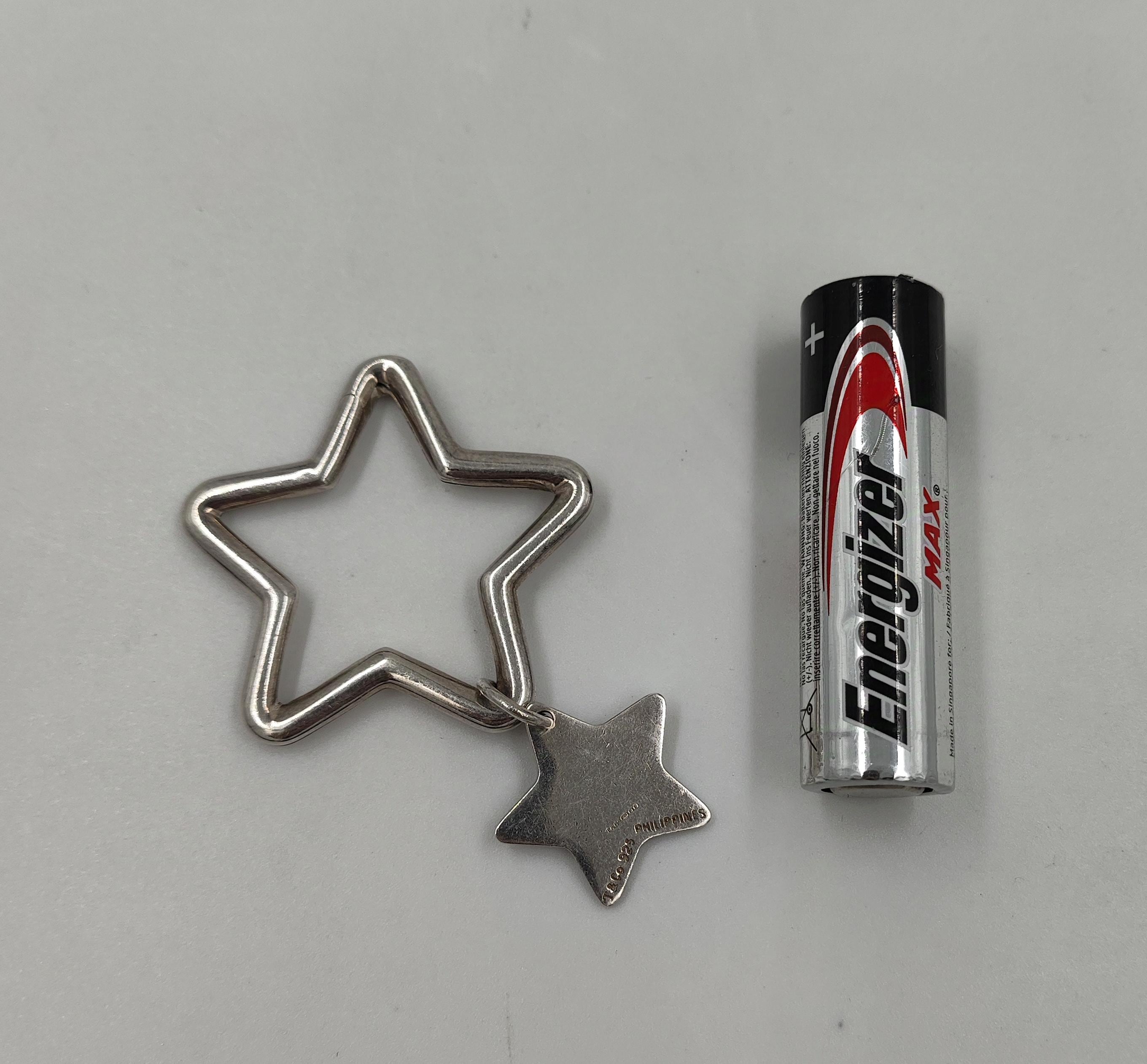 Vintage Tiffany & Co. Sterling Silver Star Keyring, Tiffany Vintage Tiffany & Co. Sterling Silver Star Keyring, Tiffany