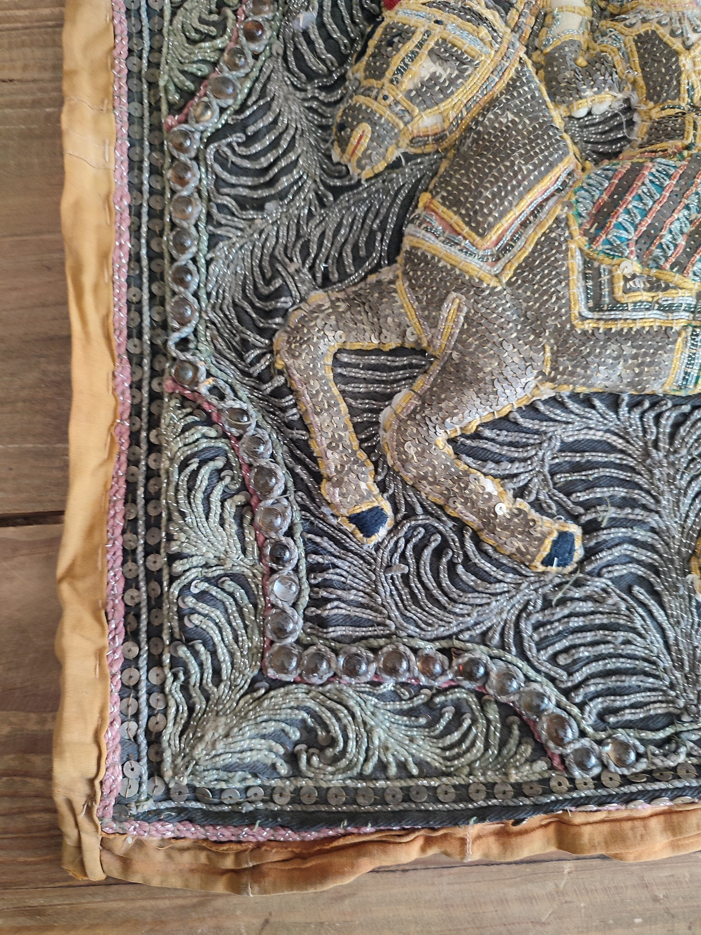 Burmese Antique Kalaga Tapestry From Burma Etsy Canada