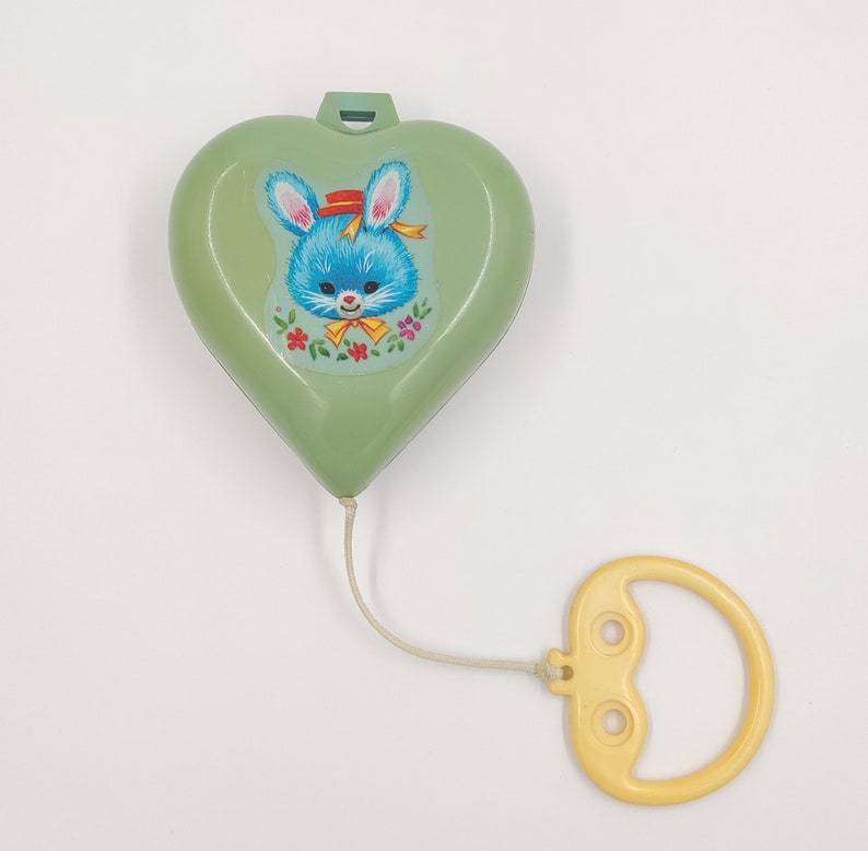 Vintage Baby Music Lullaby Pull String Music Box Toy Etsy