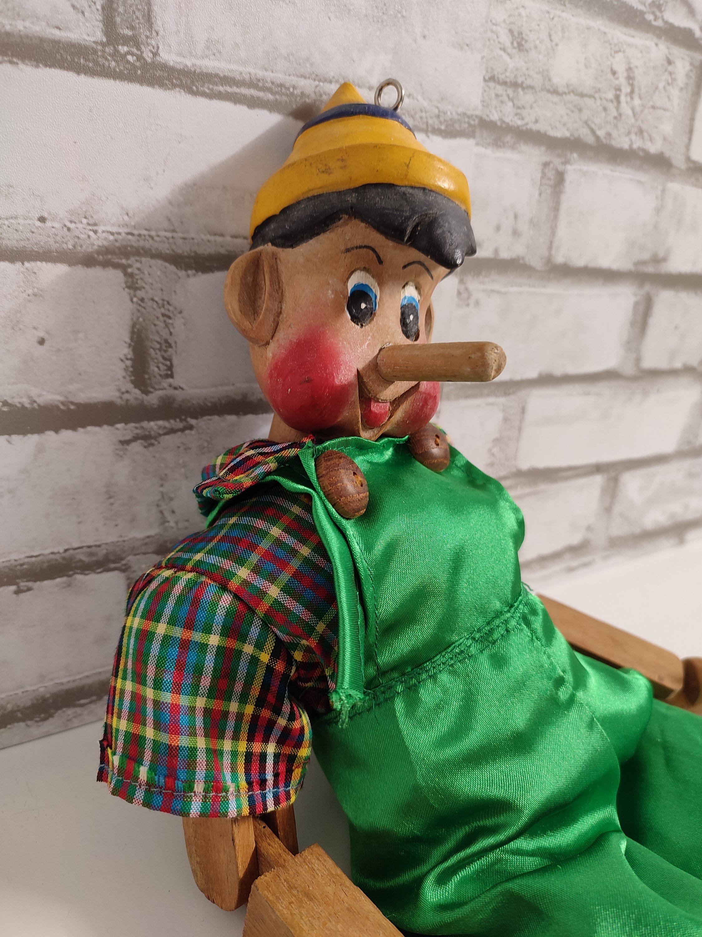 Pinocchio Puppet Pinocchio Wooden Hand Curved Etsy