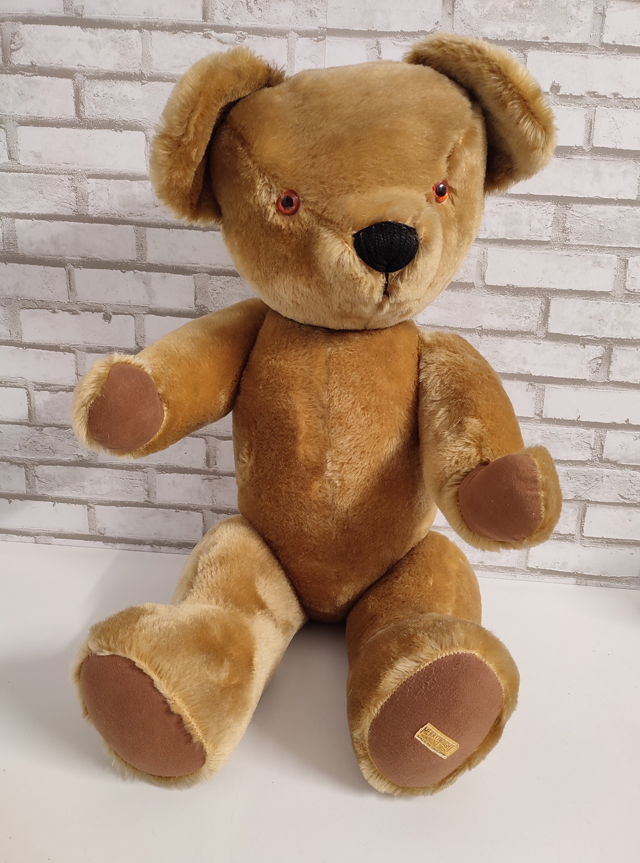 Vintage 20 Handmade Golden Mohair Teddy Bear Alpha Farnell Ltd.Ed