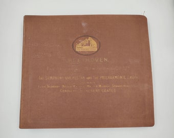 Beethoven 9. Sinfonie in d-Moll - Die Chorsinfonie, Seine Meister Stimme 1927 Schellack 78 U/min Schallplatten