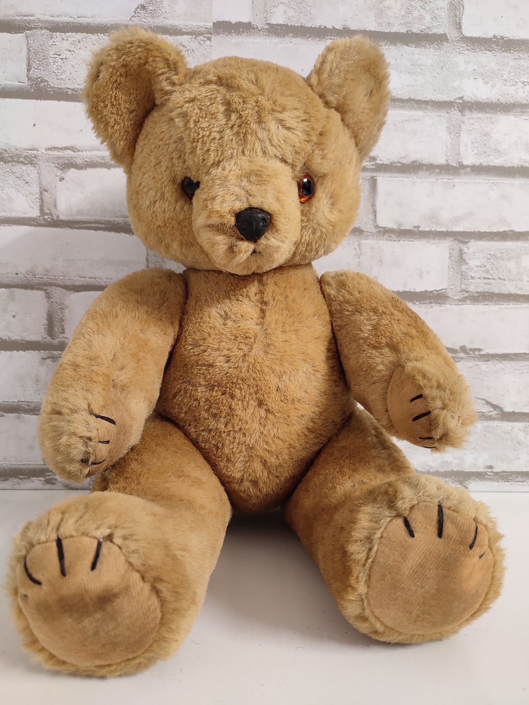 Teddy Bear Vintage Antique Teddy Bear Stuffed With Straw - Etsy