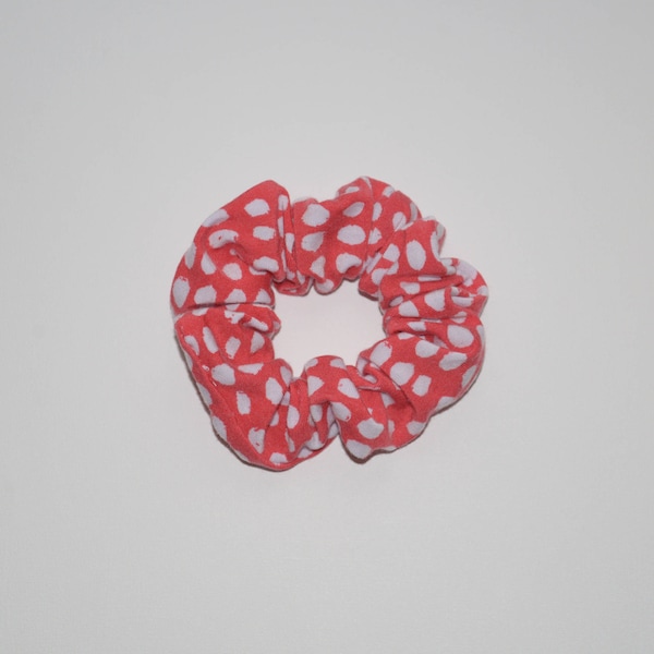 Red Polka Dot Hair Scrunchie