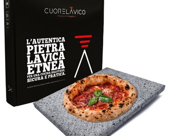 Lava Stone 39x30x2 cm - Baking Stone for Pizza and Bread in the Oven