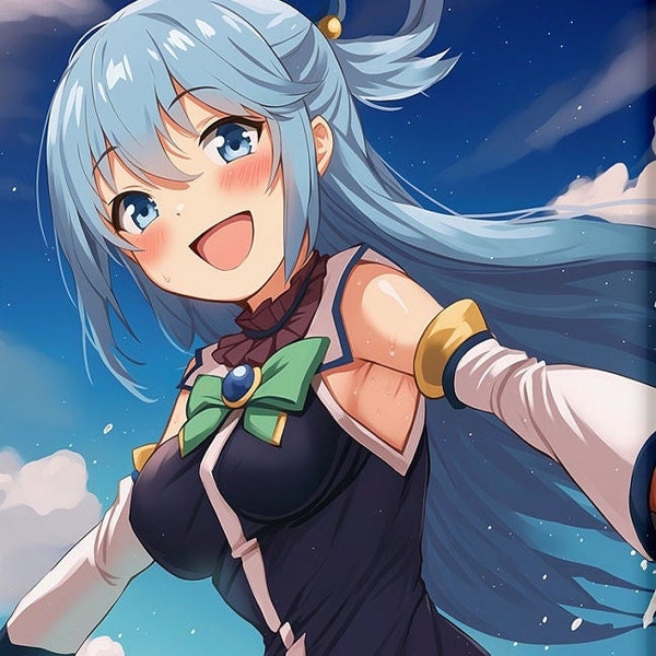 Aqua Art Print - Etsy