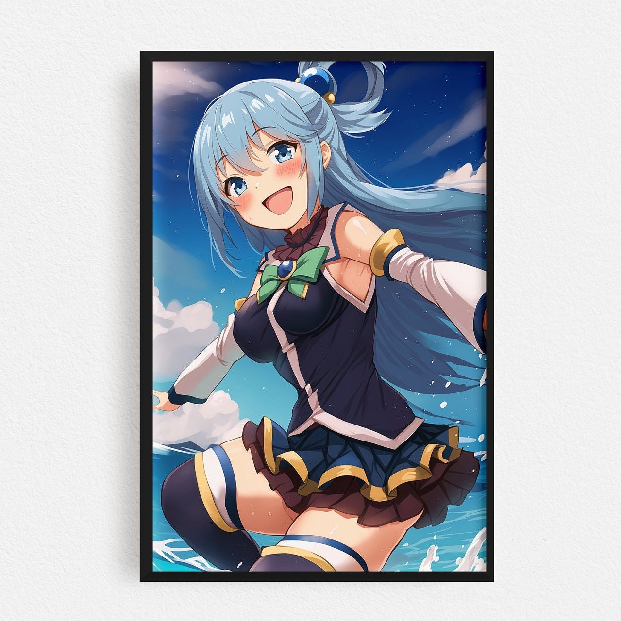 Funny Aqua KonoSuba Anime Girl Postcard for Sale by slinkraz