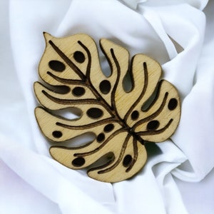 Set of Nature leaves Wooden Pin Magnets Exclusive Brooch/Magnet Housewarming Gift Fridge Magnet Kitchen Accessories Home Decor immagine 9