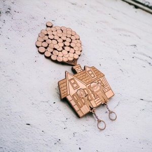 Premium Wooden Wall Mount Keychains Up In the air La Haut Home Decor Geek Gift Keyring Holder Wall Mounted zdjęcie 3