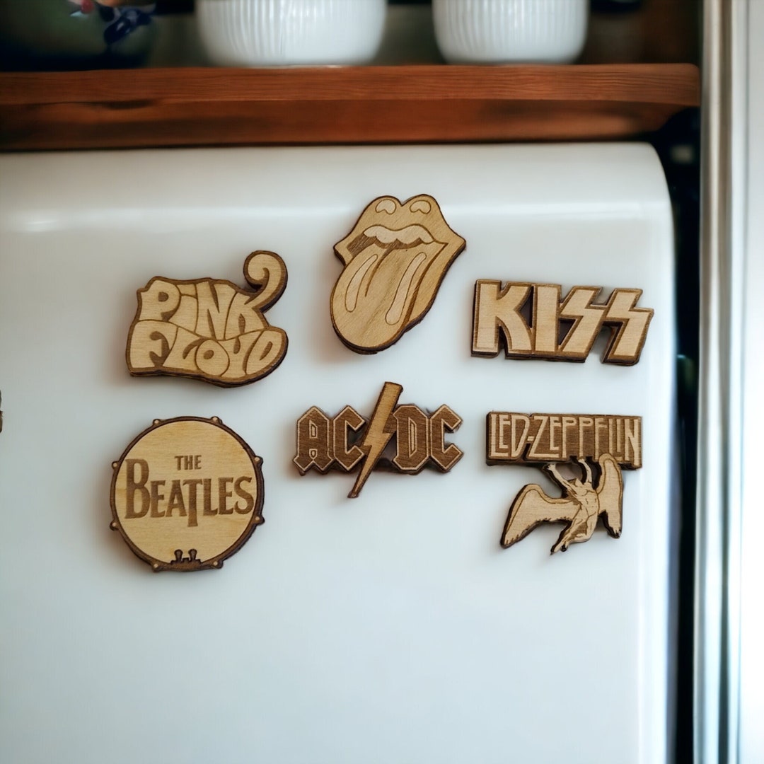 Set of Rock Bands Wooden Pin Exclusive