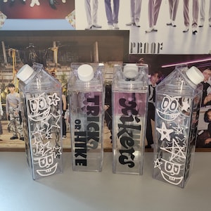 Xikers House of Tricky Inspired Milk Carton Water Bottle with Color Changing  | Xikers Tumbler | Tumbler by Kimonfires Kreations