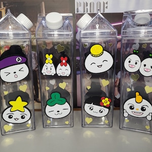 Ateez Teez-mon Inspired Milk Carton Water Bottle | Ateez Tumbler | Tumbler by Kimonfires Kreations