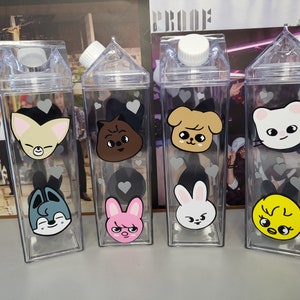 Stray Kids Skzoo Inspired Milk Carton Water Bottle | Stray Kids Tumbler | Tumbler by Kimonfires Kreations