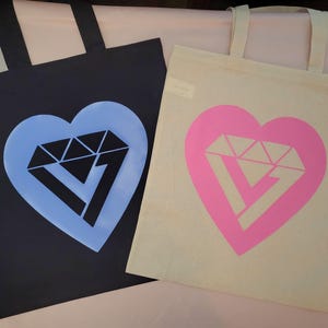 SVT Carat Inspired Canvas Tote Bag | Seventeen Shopping Bag | Subtle kpop Bag | Kimonfires Kreations