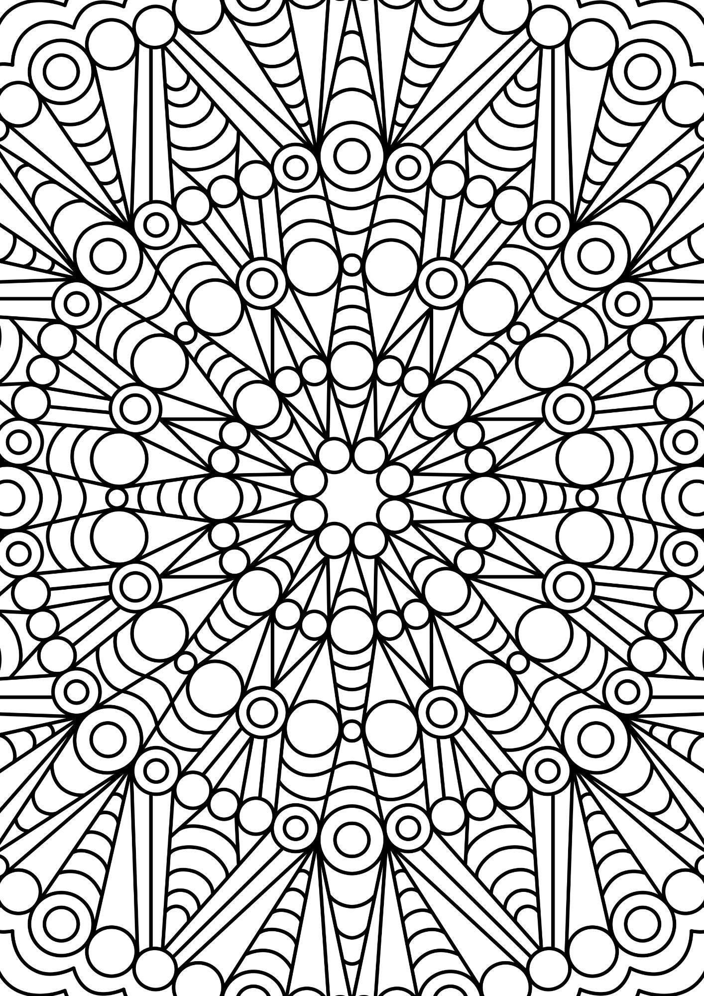 33 Mandala Coloring Pages: Stress Relief Art for Adults & Kids ...