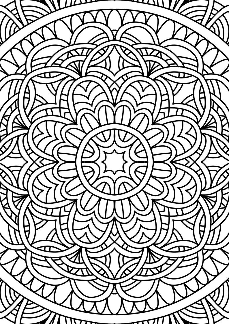 33 Mandala Coloring Pages: Stress Relief Art for Adults & Kids ...