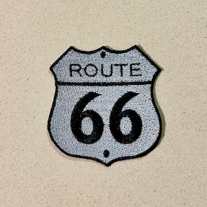 Patch for ironing Route 66  | travel patches, 66 patches, road sign patches, highway sign patches for anything