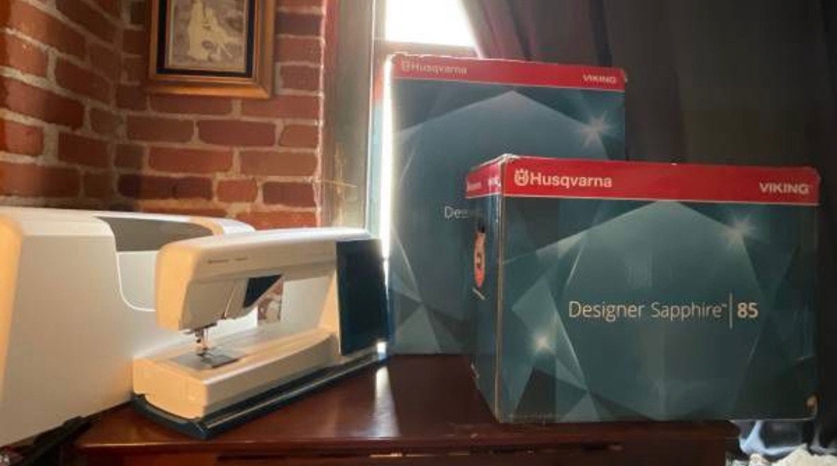 Husqvarna Viking Designer Sapphire 85 Sewing and Embroidery Machine Etsy