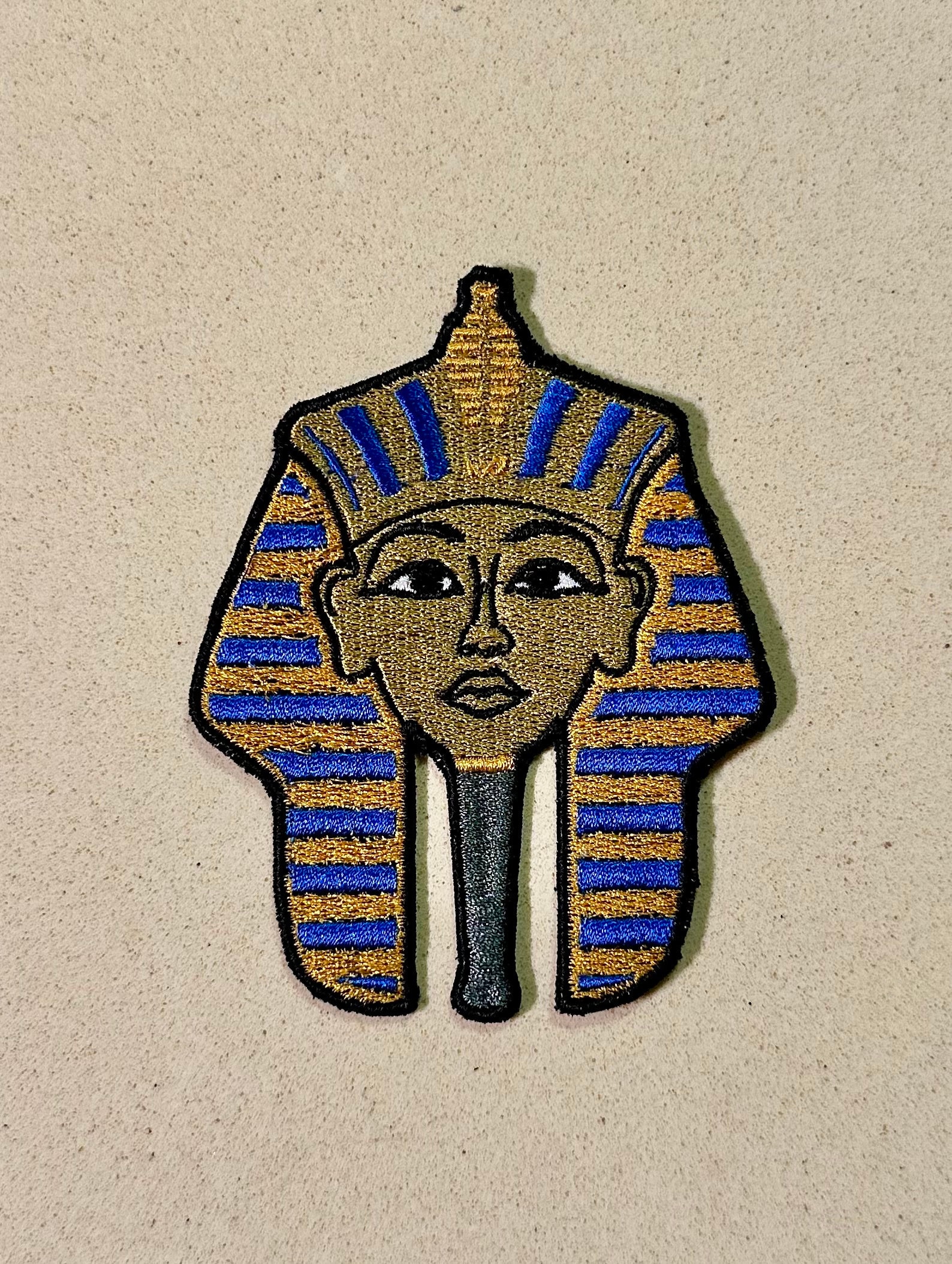 Egypt Skull Pharaoh Embroidery Sleeve Sew-on / Iron-on / Velcro Patch