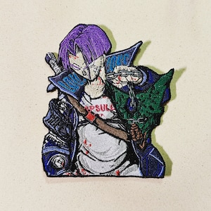 Patch for ironing dragon anime fighting character | dragon patches, cartoon patches, fighter patches, anime patches for anything