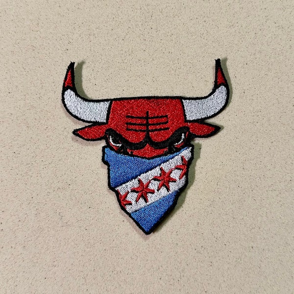 Patch for ironing basketball bandana bull | Chicago patches, sports  patches, bandana patches, bull patches for anything