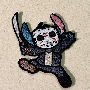 Toppa per stirare divertenti toppe spaventose di Halloween / toppe divertenti, toppe di Halloween, toppe cucite, toppe Jason per qualsiasi cosa
