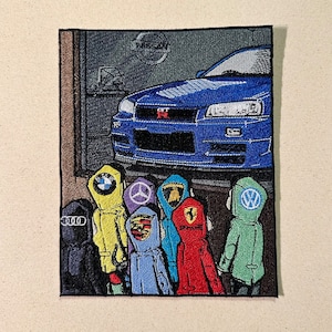 Patch for ironing import gtr showcase | Fun patches, super cars patches, cars patches, imports patches for anything