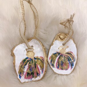 Handpainted Angel Oyster Ornaments
