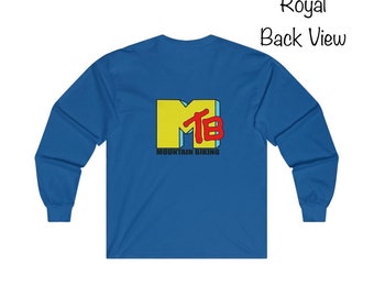 Long Sleeve Tee MTV / MTB retro Logo | mountain bike shirt | mountain biker | downhill bike lover | mountain bike gift | tshirt for biker