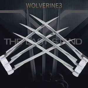 Wolverine Claws X-Men Upgraded Wolverine Blade Claws, 1:1 Metal Claws Wearable Movie Props Replica, Logan DC Series Role Playing